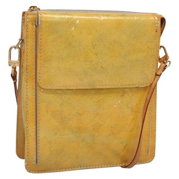 LOUIS VUITTON Monogram Vernis Motto Accessory Pouch Gris M91030 LV Auth 131944 - Picture 1 of 15